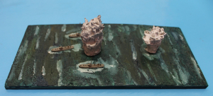 Diorama 3 Minenräumer mit explodieren Minen (1 St.) D 1940 Unbekannt